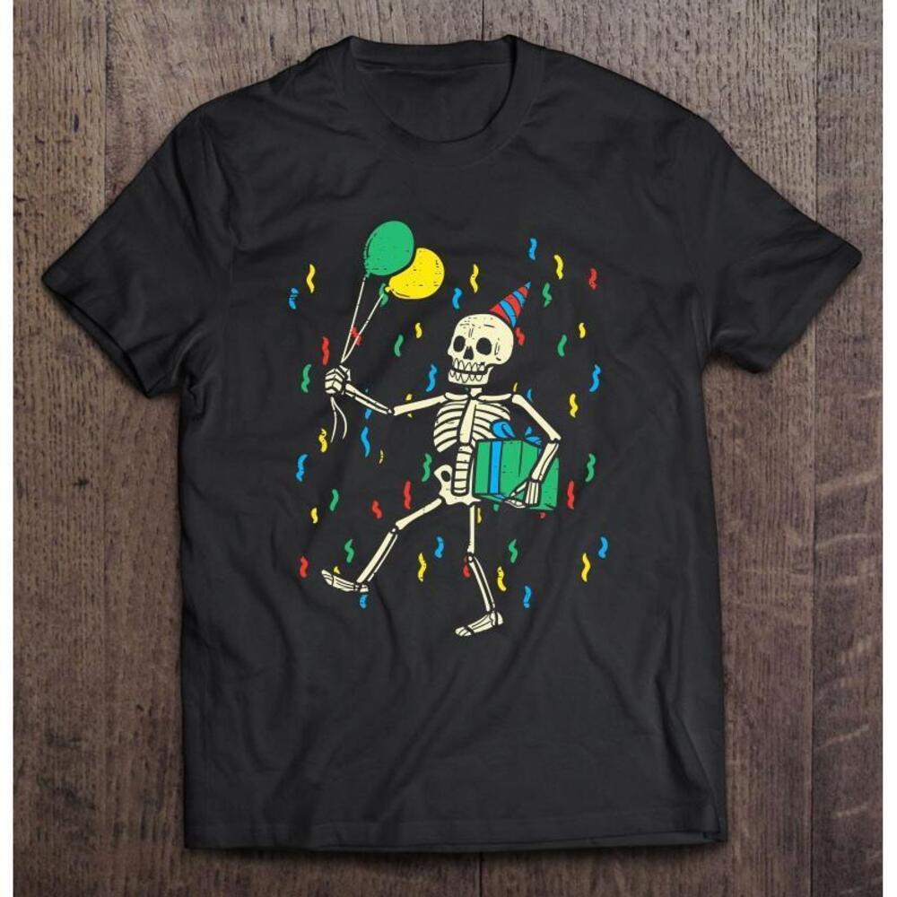 Skeleton Birthday Funny Happy Halloween Bday Boys Kids